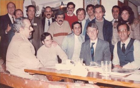 Reunión de fundación de AMSAT Argentina en 1987, con Jan King, W3GEY