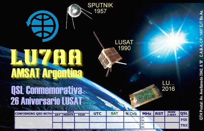 QSL 26 aniversario conmemorativa en preparacion